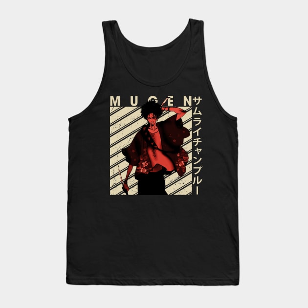 Retro Mugen Japanese Anime Tank Top by Cierra Bauch